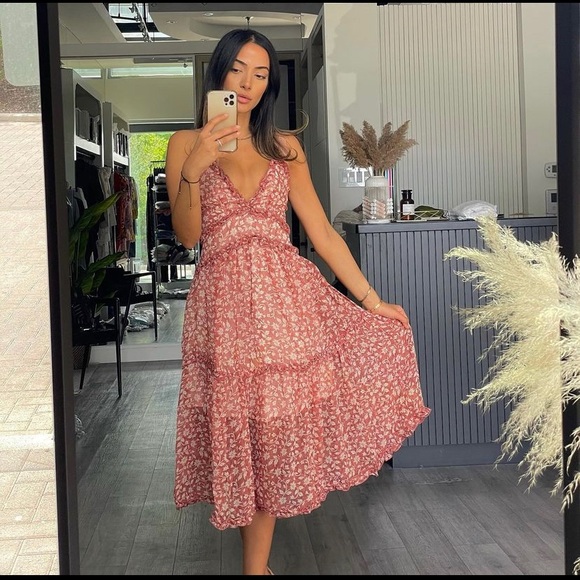 Midi floral dress - Picture 4 of 4